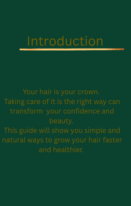 Guide for hair growth